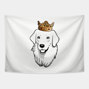 Kuvasz Dog King Queen Wearing Crown Tapestry