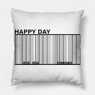 happy day barcode Pillow