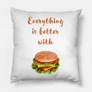 Everything is better with burger Pillow