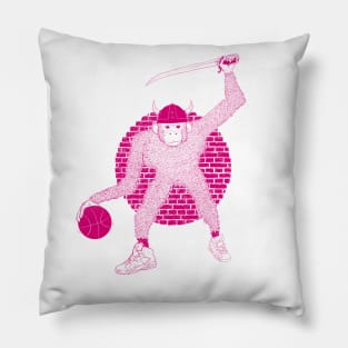 MONKEY VIKING BASKETBALL Pillow