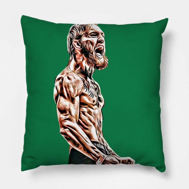 Conor McGregor: Excellence is An Attitude Pillow by flashbackchamps