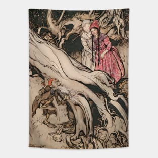 Snow White and Rose Red by Arthur Rackham Tapestry