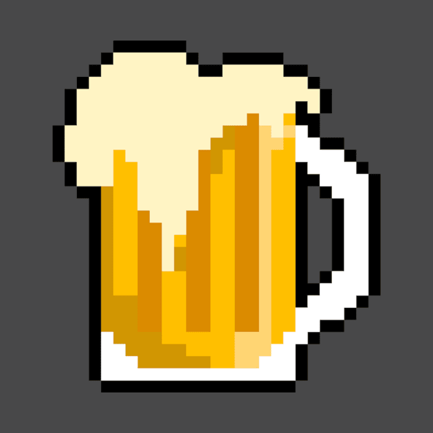 Beer Pixel Art Videogames Geek by LuisP96