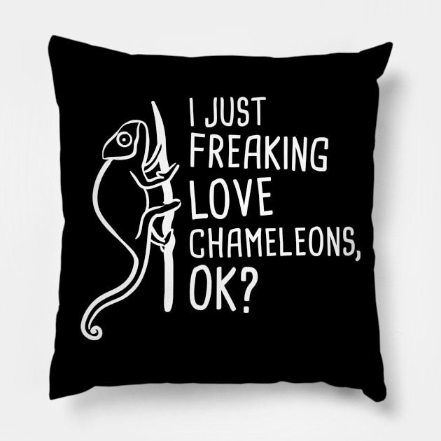 Funny Lizard Chameleon Graphic Pillow by MeatMan