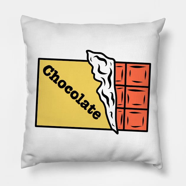 Chocolate Bar Pillow by faiiryliite