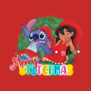 Merry STITCHMAS Stitch & Lilo T-Shirt