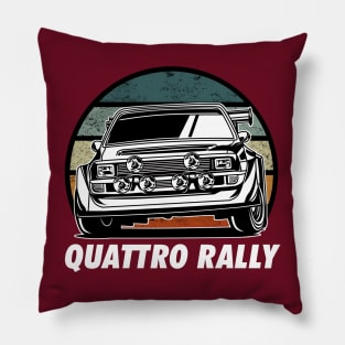 Quattro Rally Car Pillow