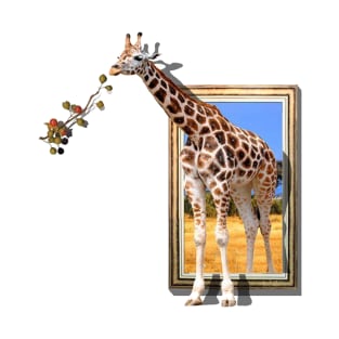 3D giraffe T-Shirt