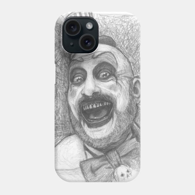 Captain Spaulding - Horror Portrait Phone Case by AnnabelleLecter