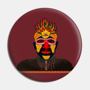 African Tribesman 1 Pin