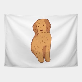 Golden doodle illustration Tapestry