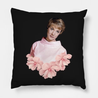 Julie Andrews Pink Floral Pillow