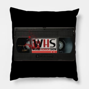 Wicked Horror Show VHS logo Pillow