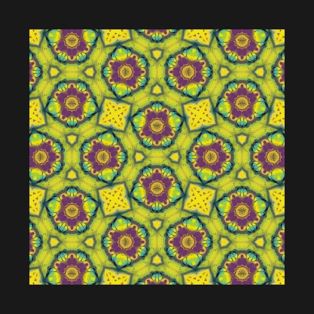 Purple Flower Shape and Cracker Looking Pattern - WelshDesignsTP004 by WelshDesigns