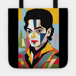 Portrait of King of Pop Tote