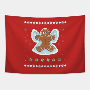 Sweet Christmas - Gingerbread  Angel Tapestry