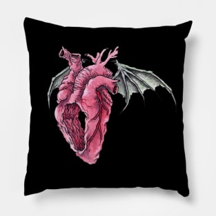 Empty Bat Heart Pillow