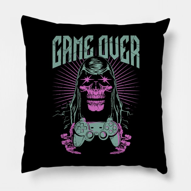 Game Over Pillow by NextGameQuest