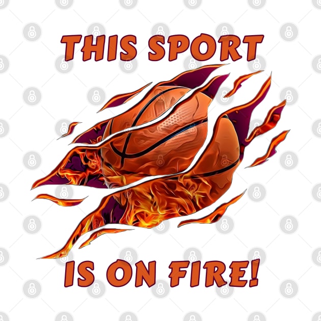 This Sport is on Fire! by Lunarix Designs