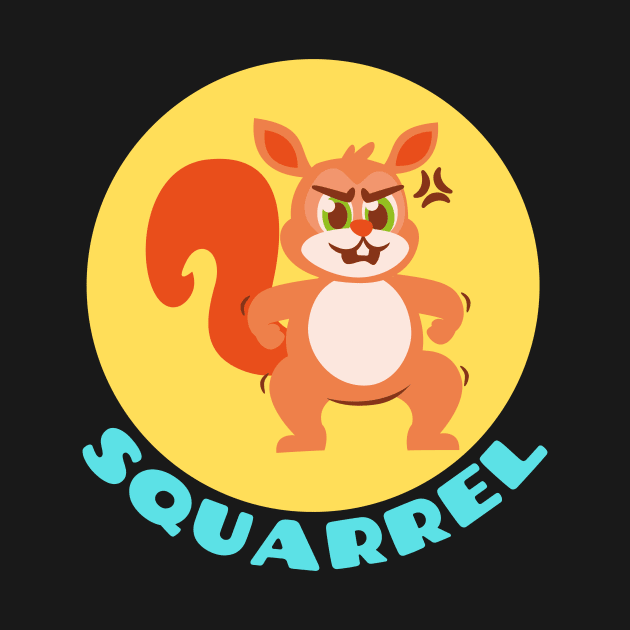 Squarrel | Squirrel Pun by Allthingspunny