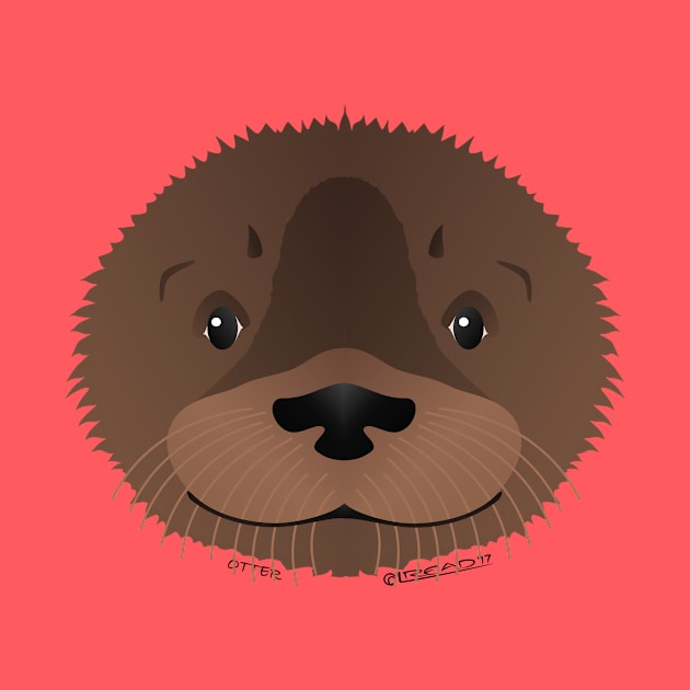 Baby Otter Face by FunkilyMade