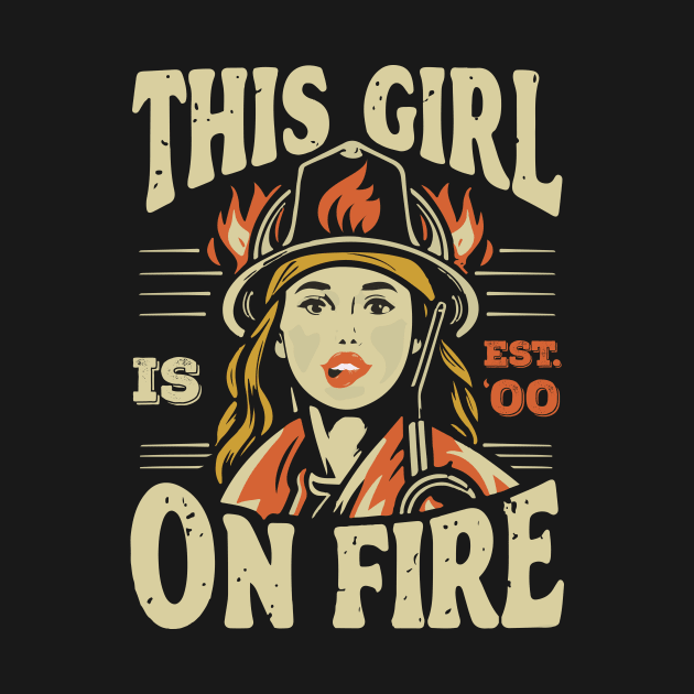 Fierce Firefighter Beauty Girl 00 by ArtMichalS