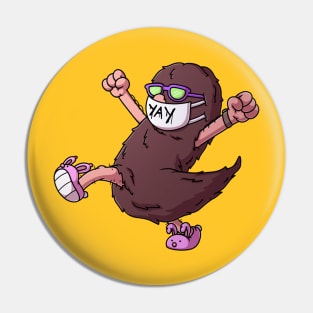 Hairy Dude Pin