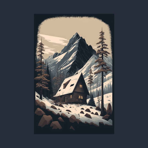 Mountain Cabin by Abili-Tees