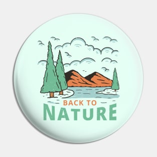 Nature - Back to nature Pin