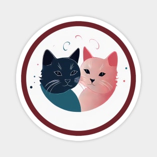 Two lovely cats Magnet