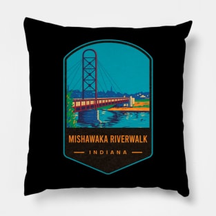 Mishawaka Riverwalk Bridge Pillow
