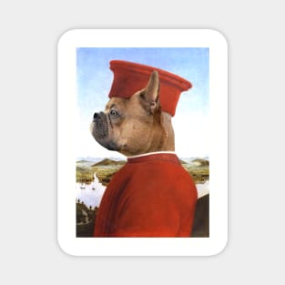 Medieval Portrait of a French Bulldog Magnet