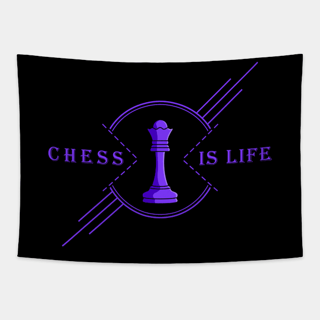 Chess is life Tapestry by Markus Schnabel