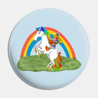 Vintage Rainbow Brite Pony Standing Pin