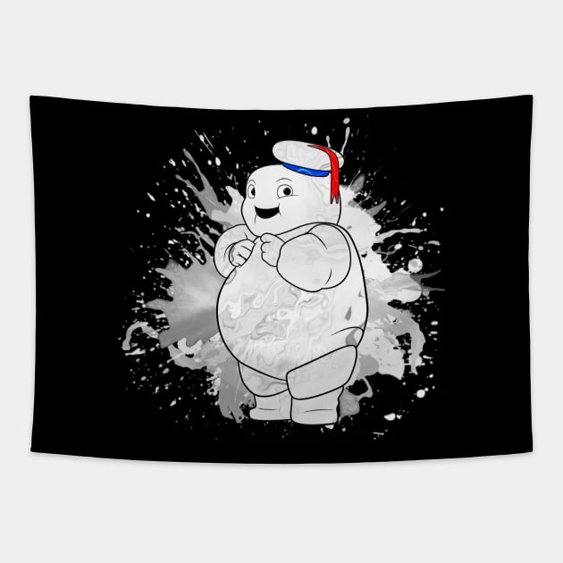 Mini Marshmallow Stay Puff Tapestry by Leroy Binks