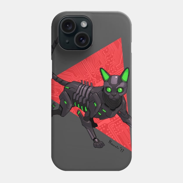 Cyborg Devon Rex Phone Case by Novanim