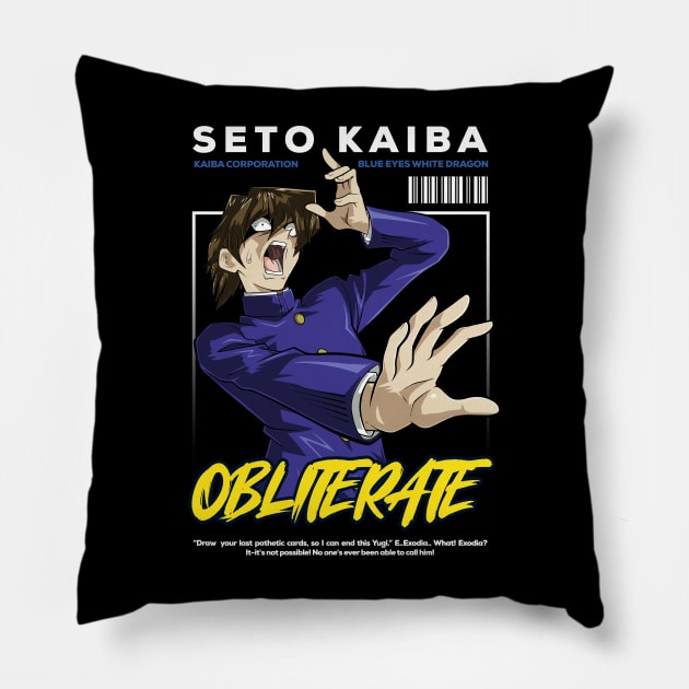 Kaiba Obliterate Pillow by DeathAnarchy