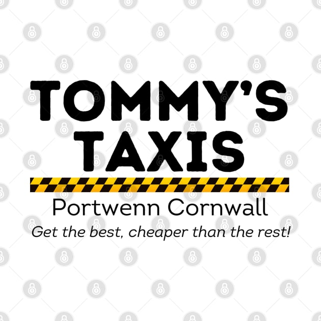 Doc Martin Tommy's Taxis Portwenn Port Isaac Cornwall by SonnyBoyDesigns