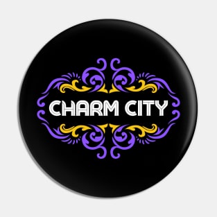 CHARM CITY COOL COLORFUL FRAME DESIGN Pin