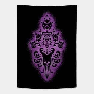 Distressed Mansion [Purple Glow] Tapestry