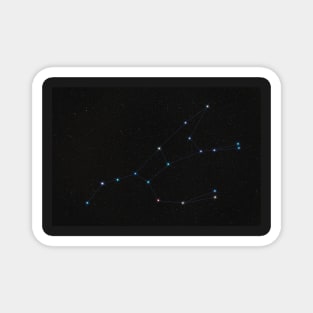 Ursa Major constellation, stars with spikes connected by lines Magnet