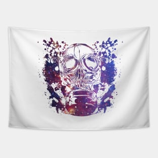 Gas Mask Galaxy Tapestry