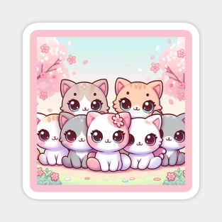 Kawaii Cats Magnet