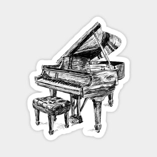 Piano Sketch Magnet