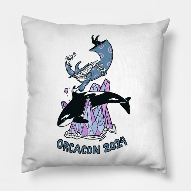 OrcaCon 2024 design by Michael C. Hsiung Pillow by OrcaCon