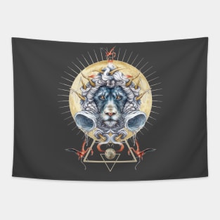 Lion Head Tapestry