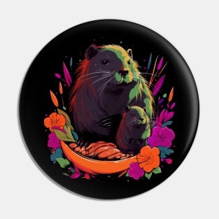 Nutria Fathers Day Pin