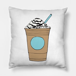 Blended Frappe Illustration Pillow