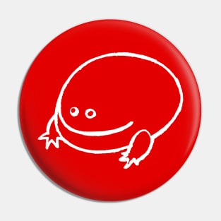 It is Wednesday my dudes. Funny, minimal Frog design Pin