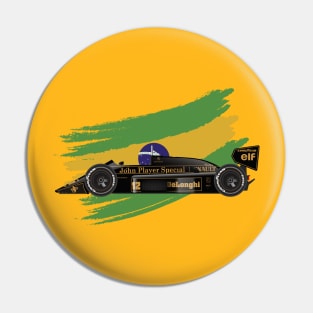 Ayrton Senna's Lotus 98T Illustration by @burrowheel @parkedinargentina Pin